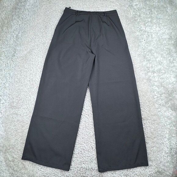 Princess Polly Archer Pants 30" Wide Leg Trouser Slate Gray - Picture 4 of 14